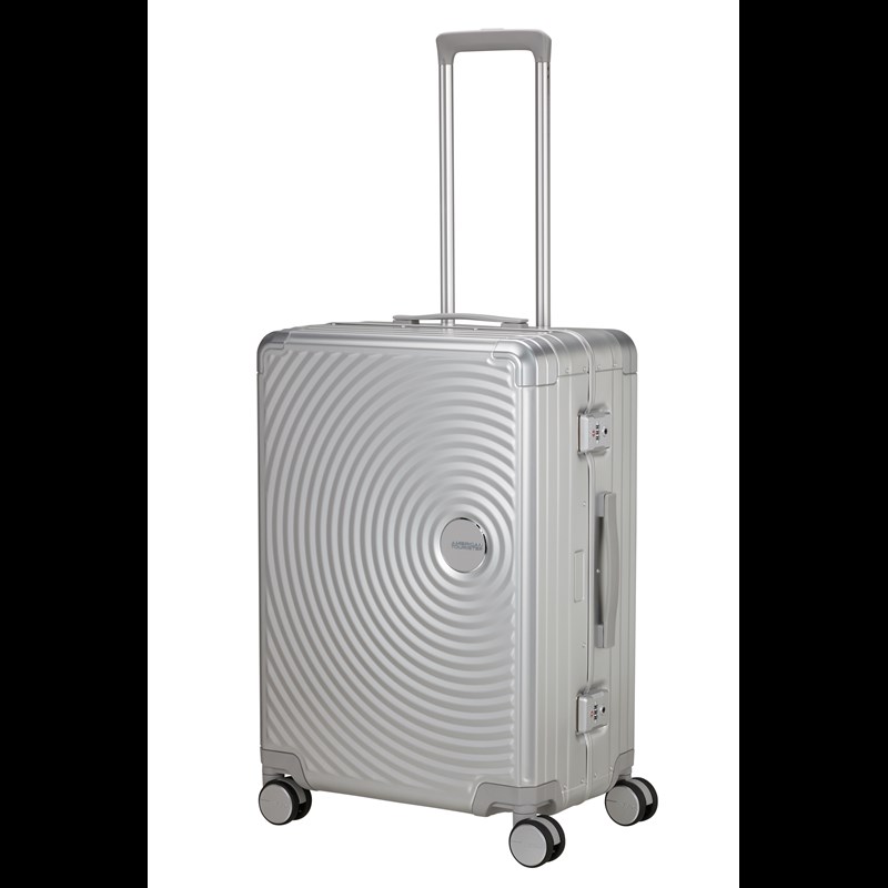 American Tourister Resväska Soundbox Alu Silver 68 Cm 7