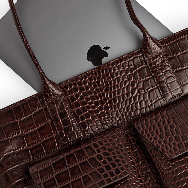 MARKBERG Computertaske KelseyMBG Croco M. Brun 14" 3