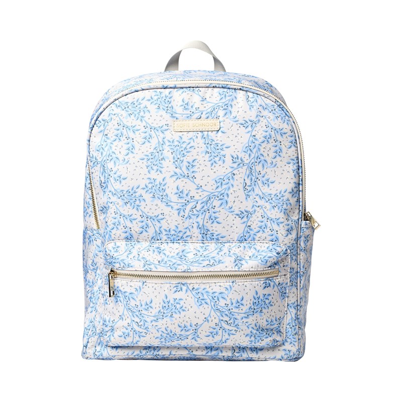 Sofie Schnoor Skoletaske Tara Blå Blomst 1