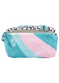 Grow Toilettaske Feather Turkis/Pink 1