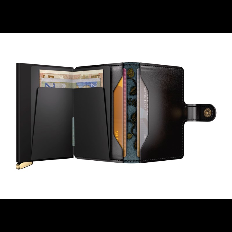 Secrid Miniwallet Stitch Floral Svart 2