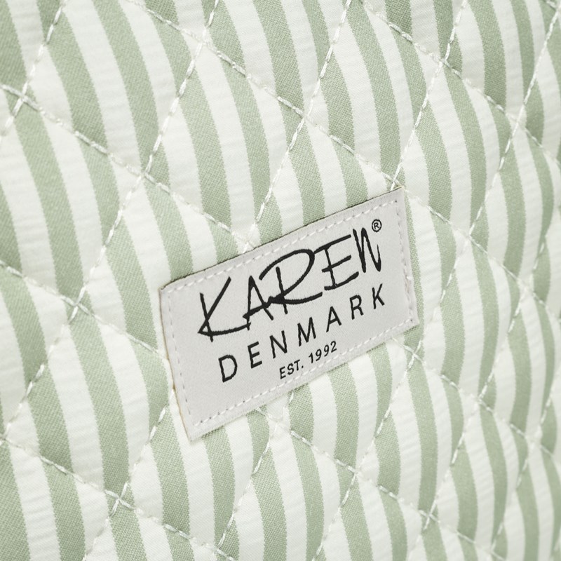 Karen Toilettaske  Hvid/grøn 5