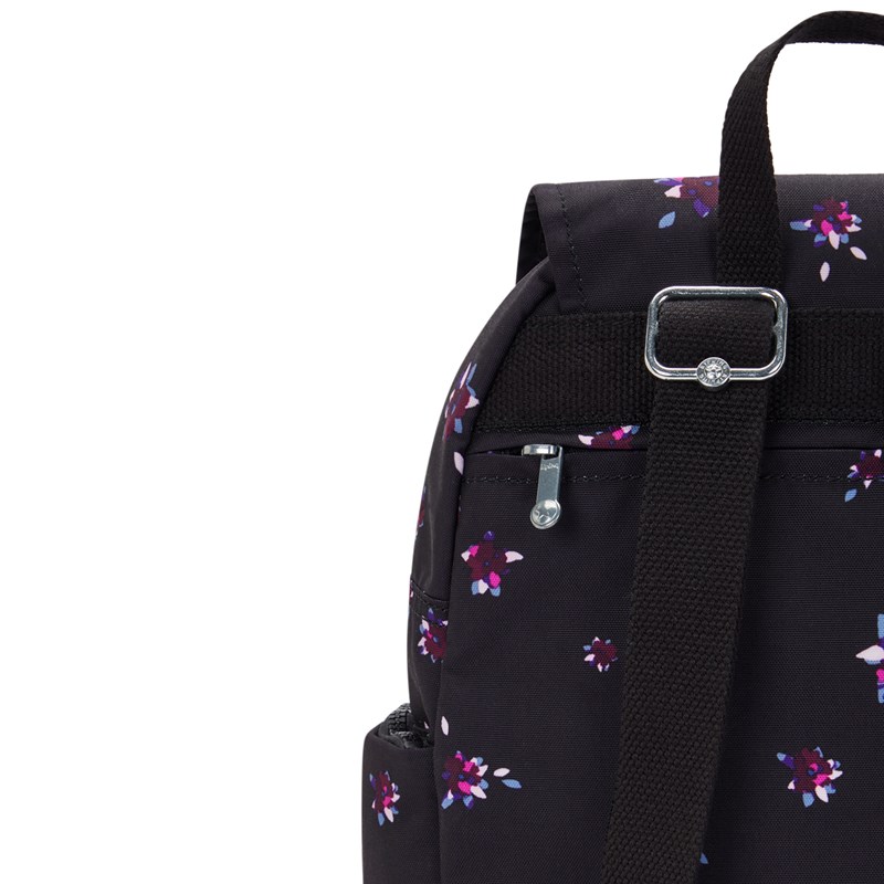 Kipling Rygsæk City Zip S Sort/med blomster 6