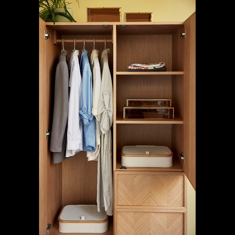 Hübsch Opbevaringskasse sæt 2 stk.  Beige 2