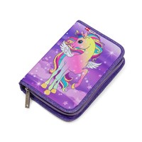 JEVA Pennfodral One Zip Unicorn Rosa 1