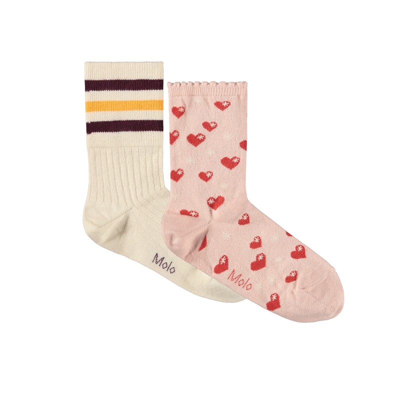 Molo Strumpor Nomi 2-pack Rosa Str. 23-26 1