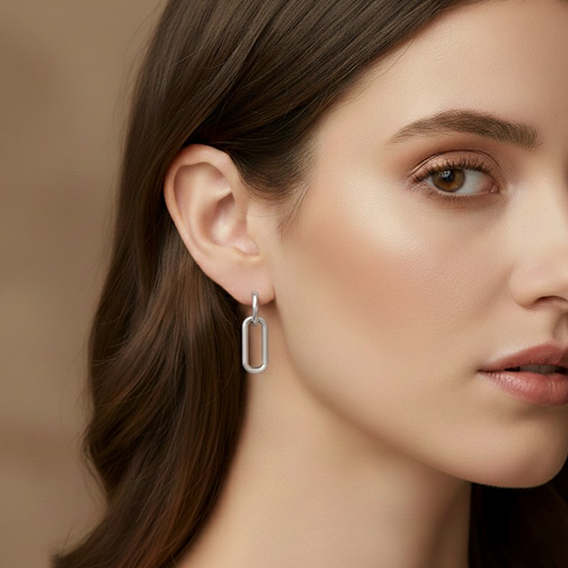 Conmé Øreringe San Sebastián Sølv 2