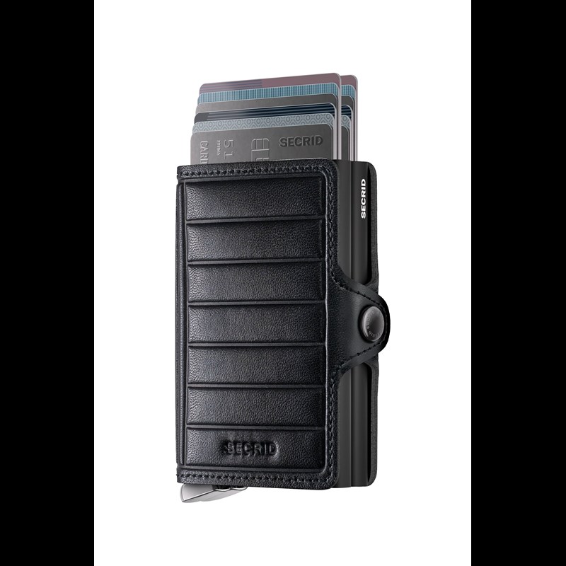 Secrid Twinwallet Emboss Lines Svart 1