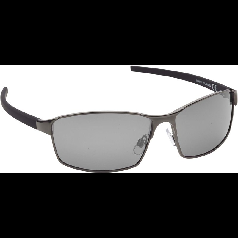 Prego Solbrille-Rektangulær-kurvet Sølv/sort