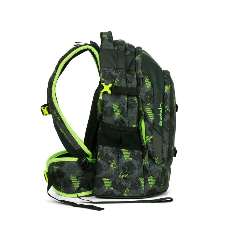Satch Skoletaske Pack Sort/Grøn 3