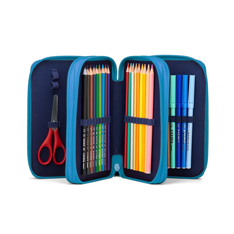 Ergobag Penalhus Maxi Bearassic Garden Blå/blå 2