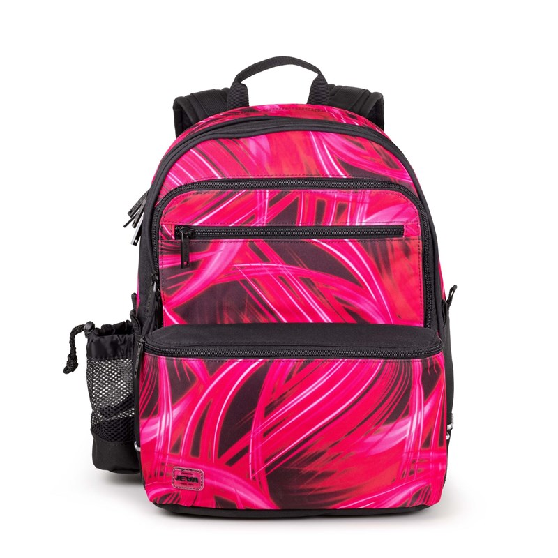 JEVA Ryggsäck Square Pink Lightning Svart/rosa 1