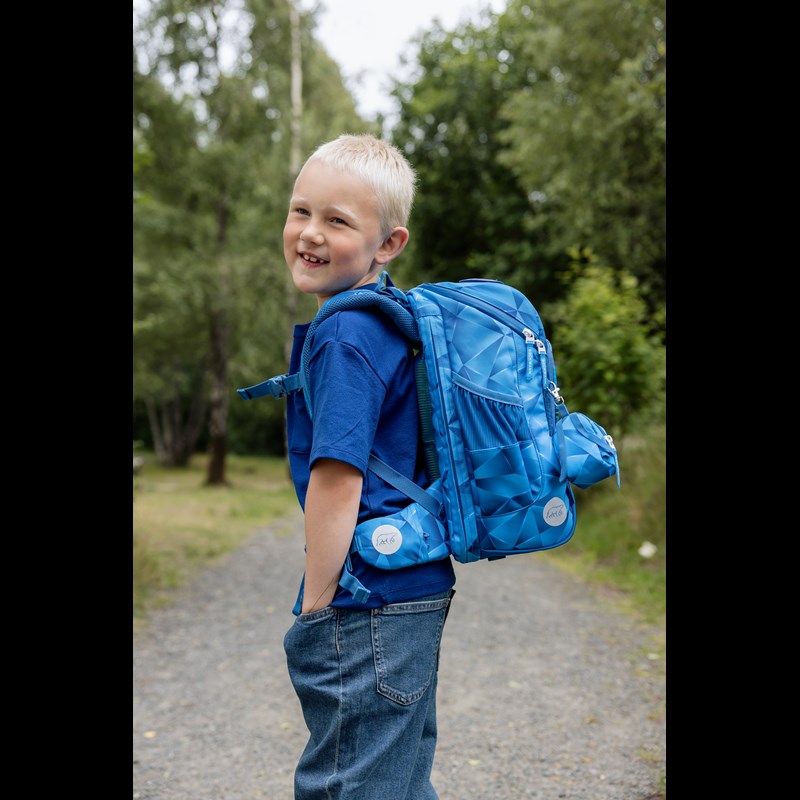 Beckmann Skoletaskesæt Active Air Light Blå/rød 2