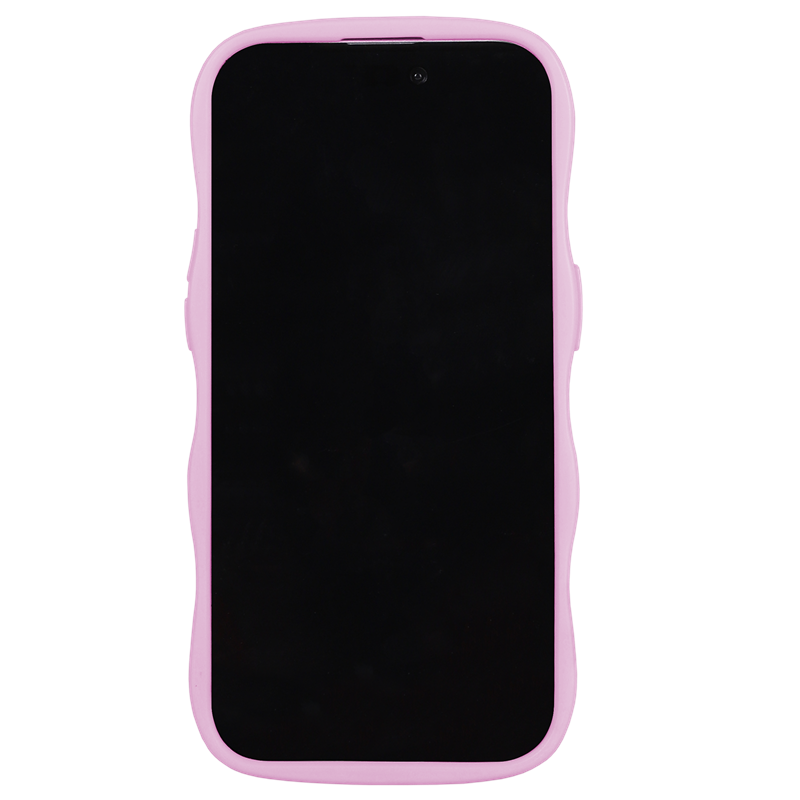 Holdit Mobilcover Wavy Transparent Lilla Iphone 15 4