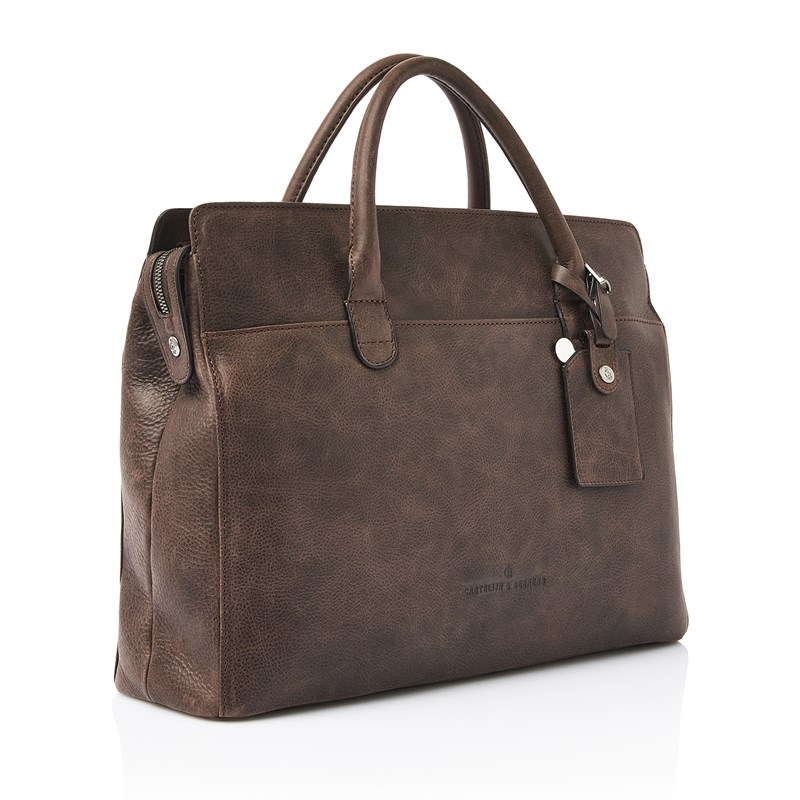 Castelijn & Beerens Handväska RFID Mocca Brun 15" 2