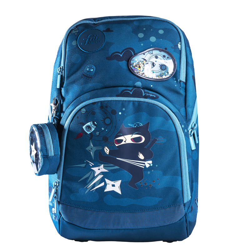 Frii of Norway Skoletaske Expand Ninja Blå 1