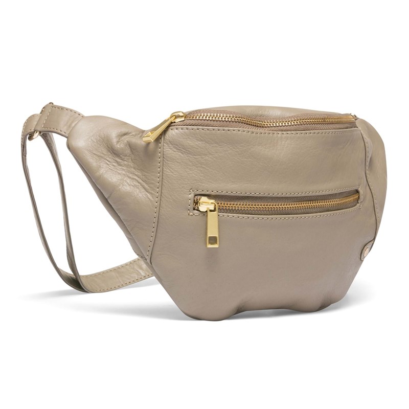 Depeche Bæltetaske Beige/grøn 2