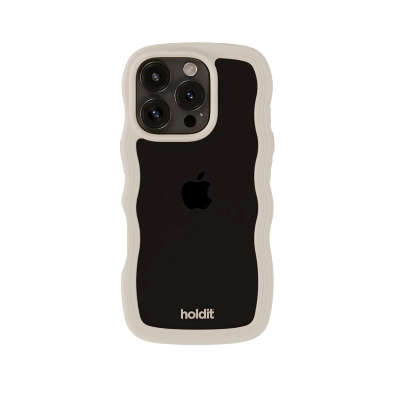 Holdit Mobilcover Wavy Beige Iphone 16 Pro Max 2