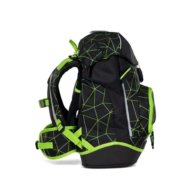 Ergobag Skolväska Prime CyBear Race  Svart- Neon 3