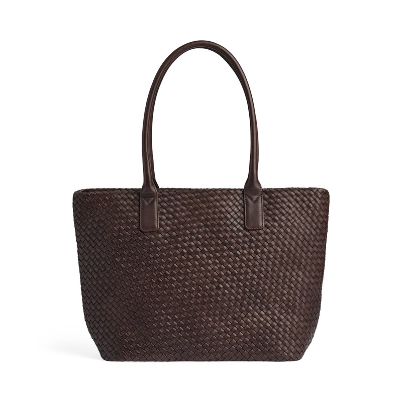 MARKBERG Shopper Wrenmbg Weave M. Brun 15" 4