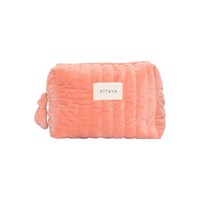 PITAYA Toilettaske Velvet Medium Koral