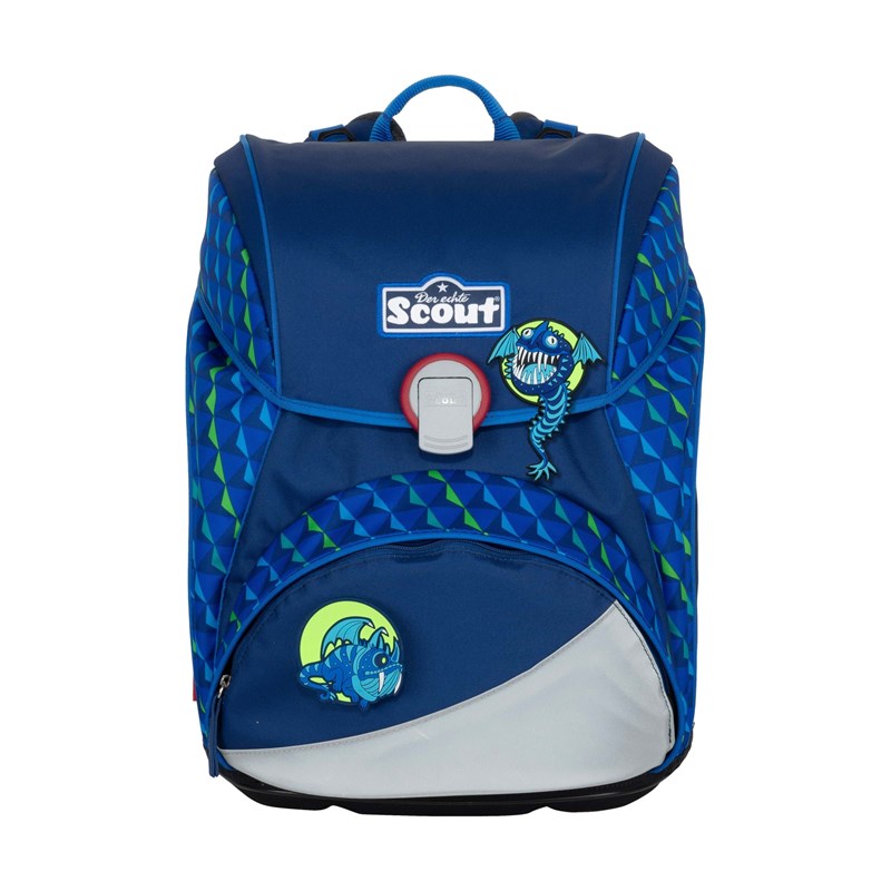 Scout Skoletaskesæt Alpha Monster Blå/Grøn 2