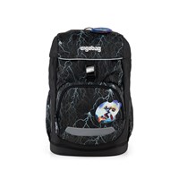 Ergobag Skoletaske Flex Super Reflect Sort m/mønster 1