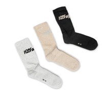 H2OFagerholt Strumpor Suck 3-pack Svart/Beige 37-39 1