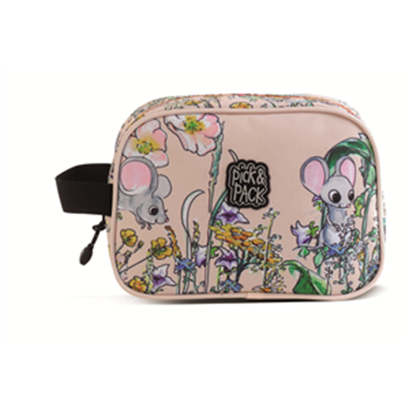 pick&pack Børne toilettaske mus Lyserød 2
