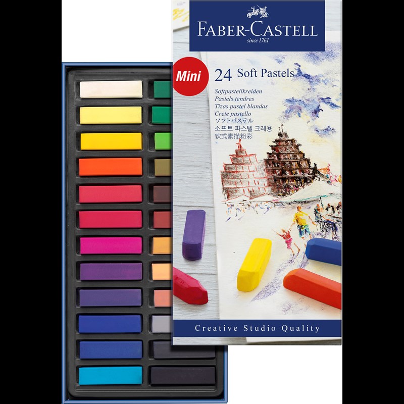 Faber-Castell Mjuka pastellkritor 24 st. Multi 2