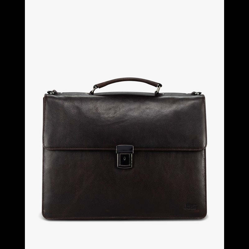 Jost LONDON Briefcase 2C Brun 15" 1