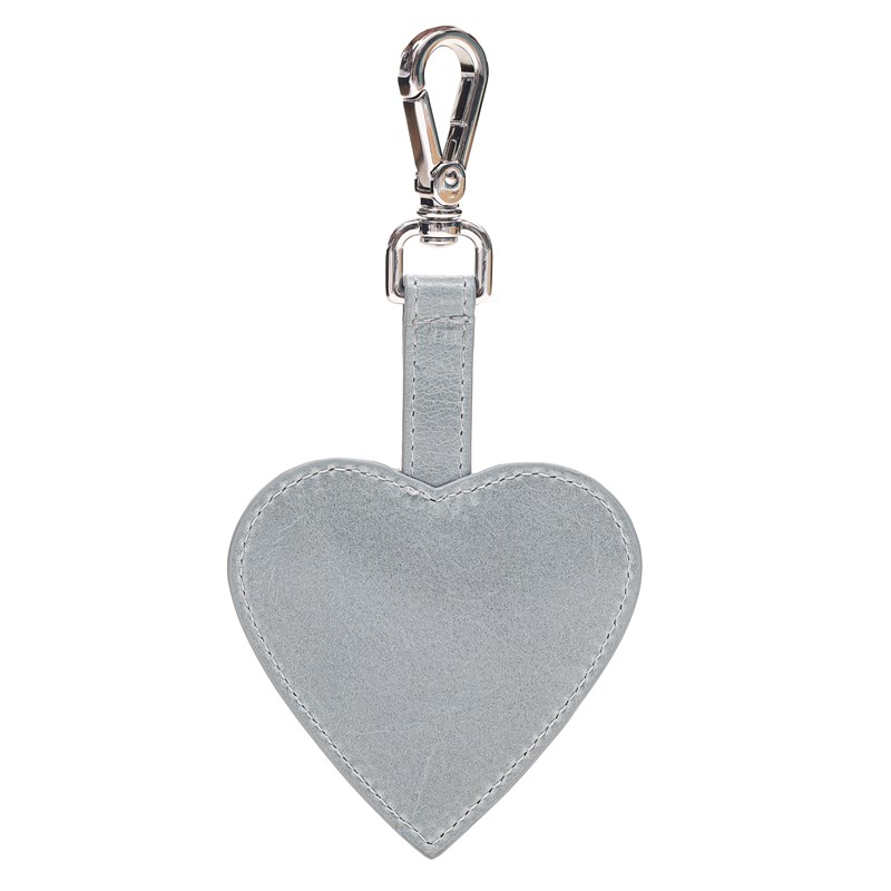 Adax Bag charm hjerte Victoria Grå 1