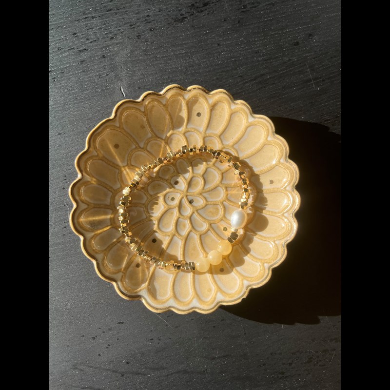 Conmé Armbånd Frida Pearl Gul 2