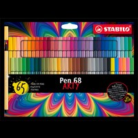 STABILO Fineliner Pen 68 Arty 65-pack Multi