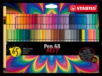 STABILO Fineliner Pen 68 Arty 65-pack Multi