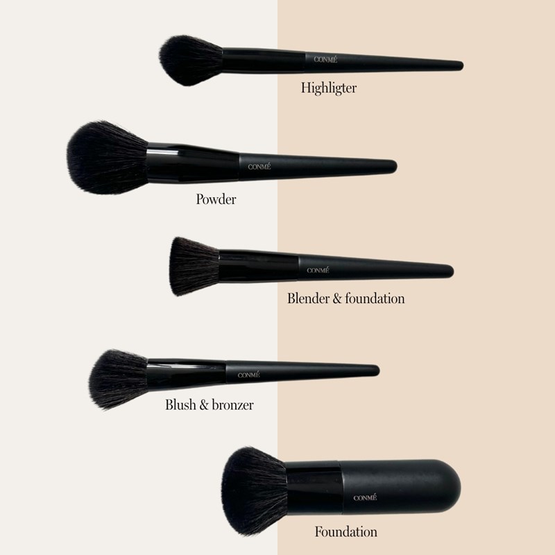 Conmé Makeup børstesæt Ansigt Sort 2