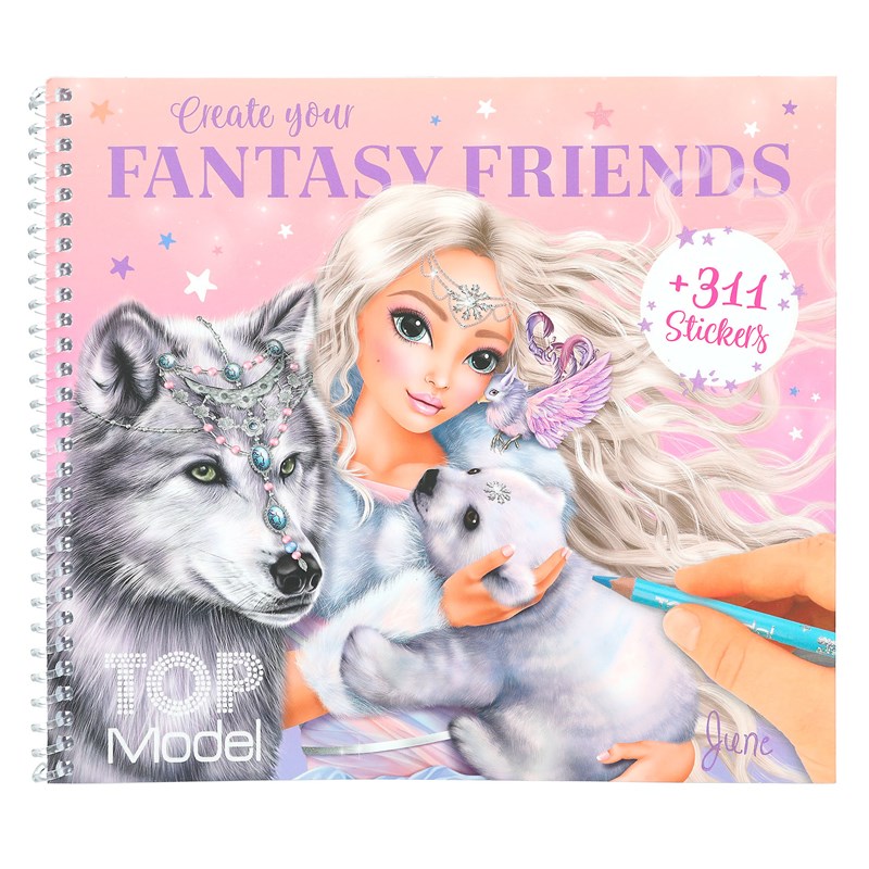 TOPModel Malebog Fantasy Friend  Lyseblå 2