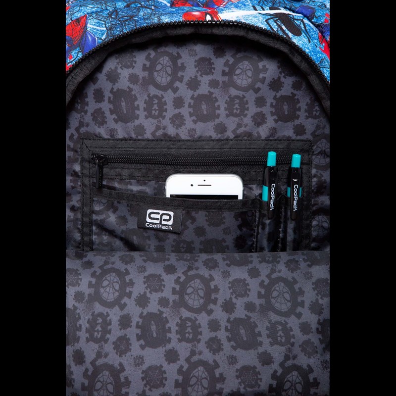 Coolpack Skoletaske Spark L LED  Blå/rød 4