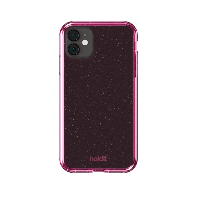 Holdit Mobilcover Glitter Pink iPhone XR/11 2