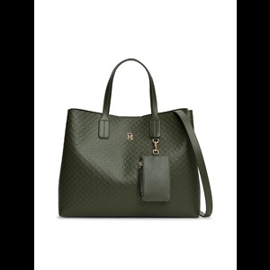 Tommy Hilfiger Håndtaske Satchel Thicon Grøn