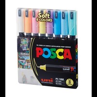 POSCA Pennor UNI POSCA PC-1MR 8-pack Multi