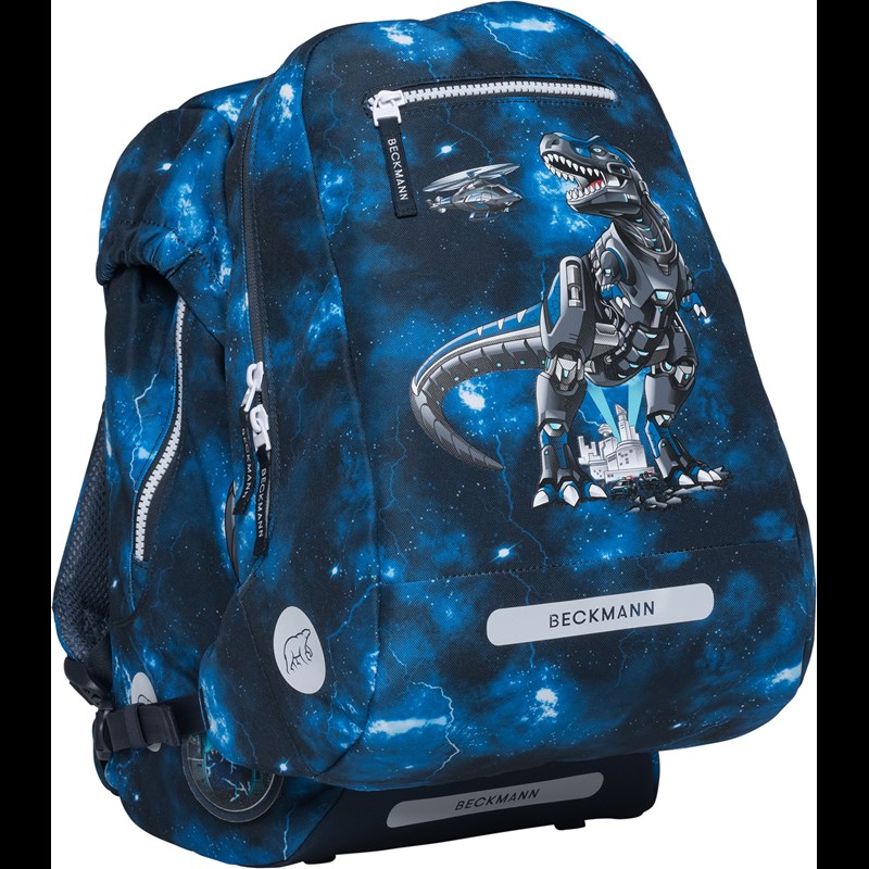 Beckmann Skoletaske Classic Tech Rex Sort/Navy 7