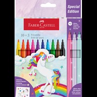 Faber-Castell Tuschpennor Unicorn 10-Pack Flerfärgad