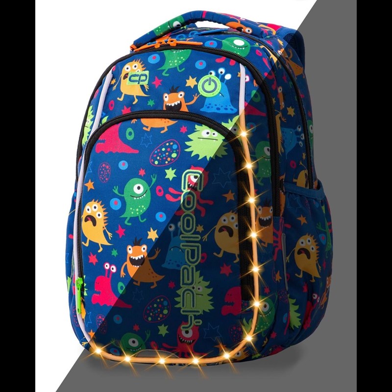 Coolpack Skoletaskesæt Strike S Blå m/ gul 1