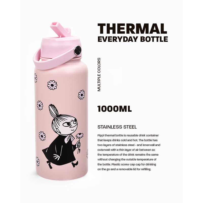 Nordic Buddies Termoflaske Mumi   Pink 8
