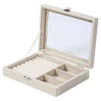 UNIQ Smykkeskrin Velvet Touch Beige 1