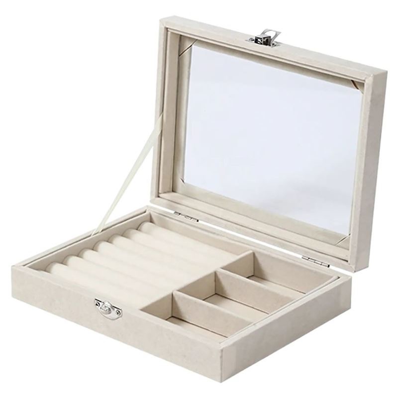 UNIQ Smykkeskrin Velvet Touch Beige 1