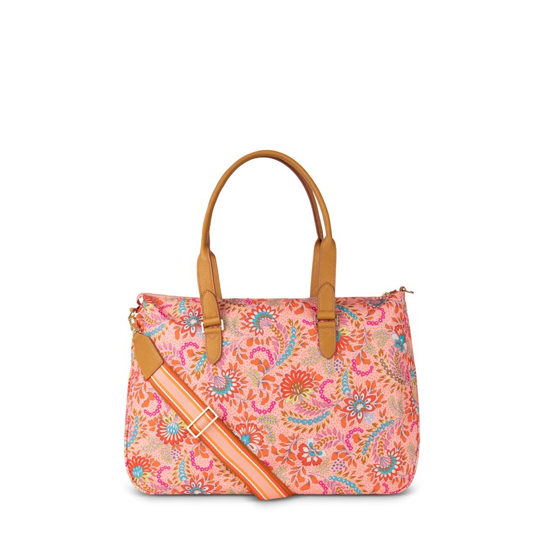 Oilily Skuldertaske Charly Orange Mønster 3