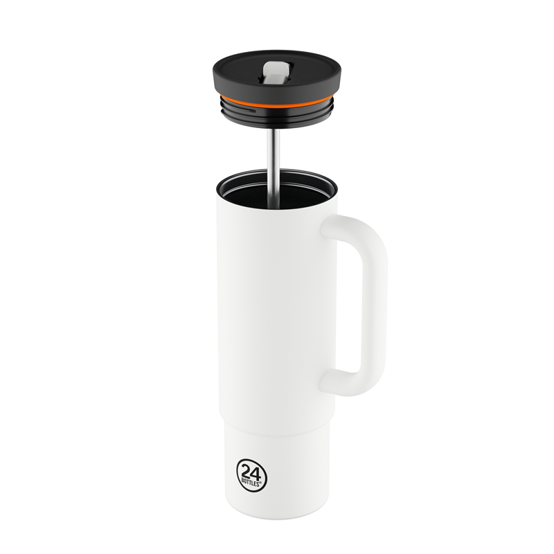 24Bottles Termokop Straw Cup Hvid 2