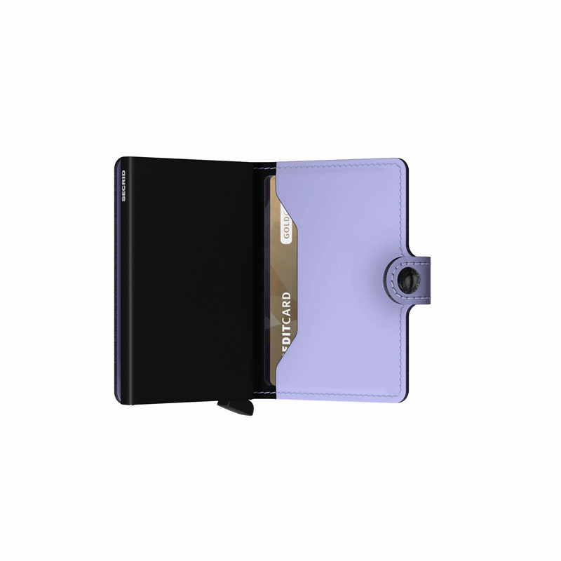 Secrid Kortholder Mini wallet Lilla/sort 4